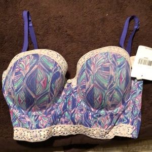 Bralette statement colors with lace detail